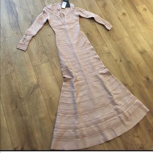 Herve leger bandage long dress NWT